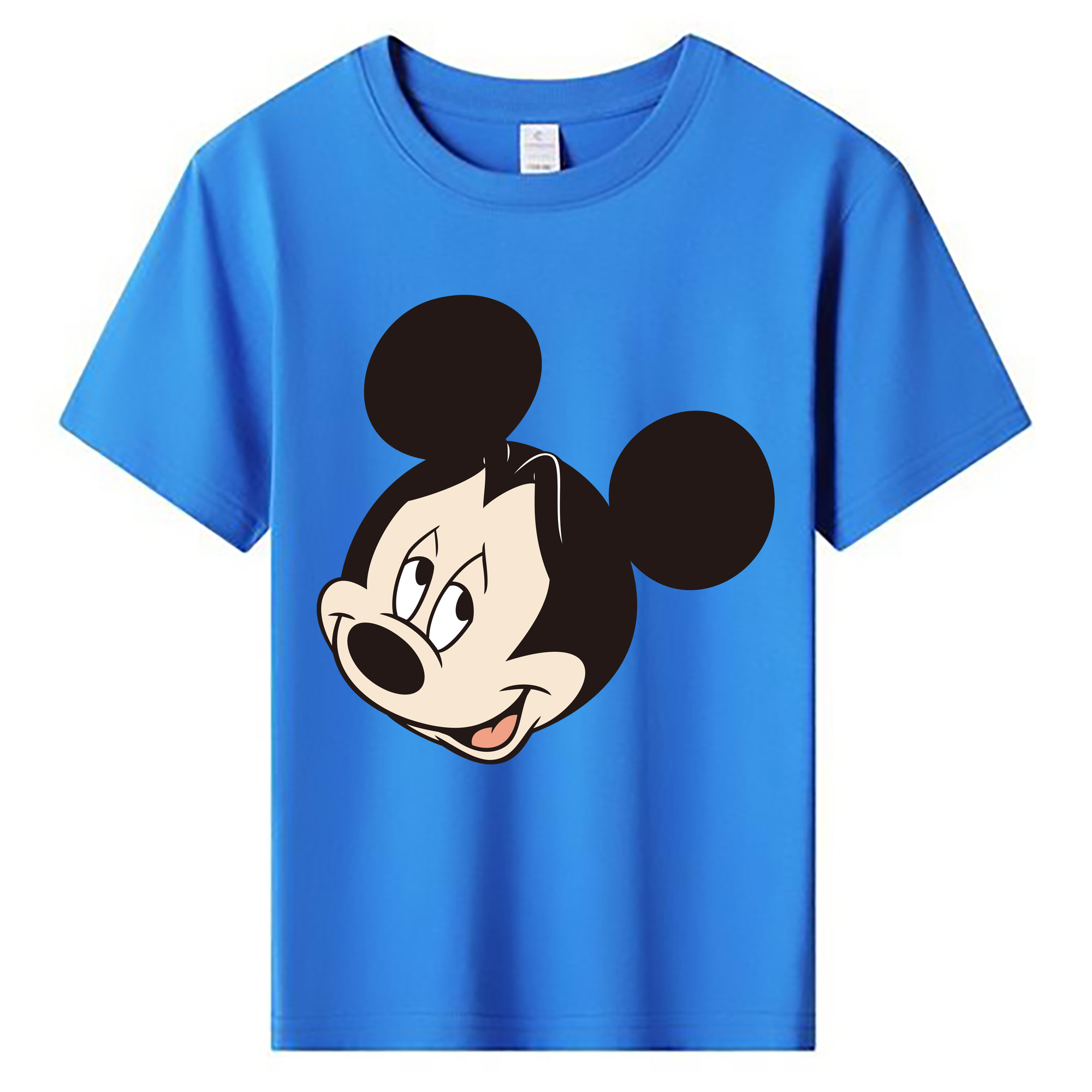 ミッキーマウス Mickey Mouse 綿100％キッズTシャツ（フロントプリント）